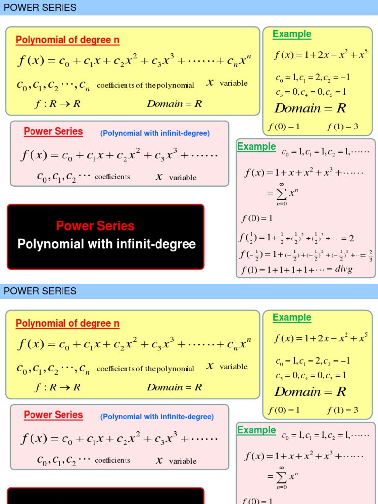 Power Series | PDF | Power Series | Series (Mathematics)