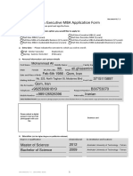 Modular MBA EMBA Application Form2018 PDF