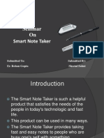 Smart Note Taker PPT