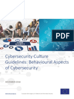 Cybersecurity Culture Guidelines: Behavioural Aspects of Cybersecurity