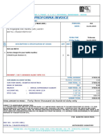 Proforma Invoice: M/S Gimatex Industries Pvt. Ltd. (Wani Unit)