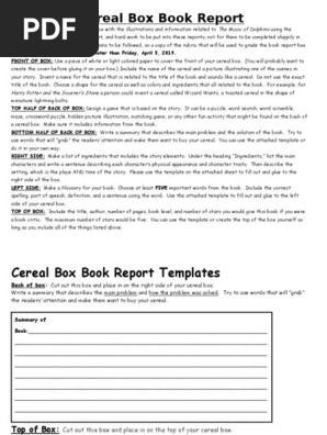 cereal box report 18-19