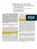 Chaos Synchronization On Visible Light Communication With Application For Secure Data Communications