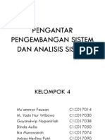 Pengantar Pengembangan Sistem Dan Analisis Sistem