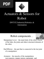 Actuators & Sensors For Robot: DNT352 Industrial Robotics & Automation