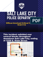 Slide presentation regarding Officer-Involved-Critical-Incident, April 8, 2019.