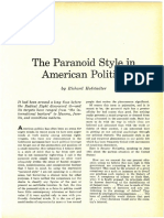 Hofstadter Paranoid Style Harpers Magazine 1964