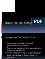 Clase - 5 - Origen Minerales