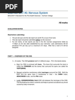 LAB REPORT #6: Nervous System: /40 Marks