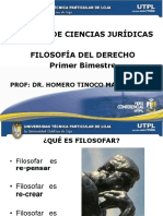 Escuela de Ciencias Jurídicas Filosofía Del Derecho Primer Bimestre