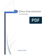 Ethics of De-Extinction: Judy Muriithi
