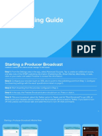Producer Broadcasting Guide