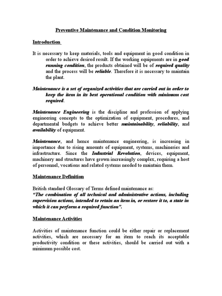 Understanding Preventive Maintenance | PDF | Reliability Engineering ...