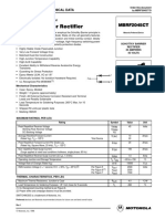 Semiconductor Technical Data: Schottky Barrier Rectifier 20 Amperes 45 Volts