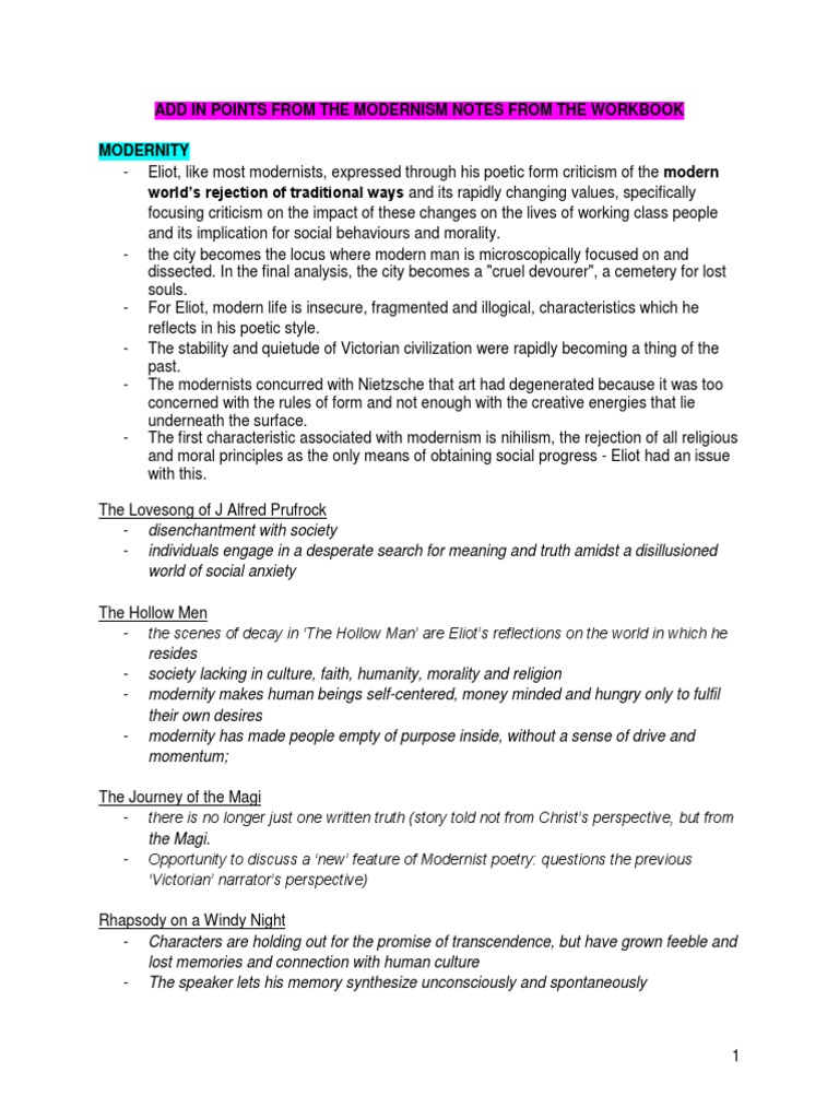 Ts eliot hsc notes image