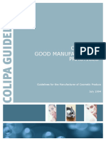 COLIPA Good - Manufacturing - Practices-Guidelines - For - The - Manufacturer - of - Cosmetic - Products PDF