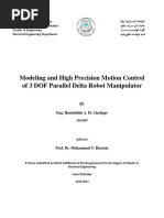 Modeling and High Precision Motion Control of 3 DOF Parallel Delta Robot Manipulator