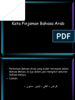 Kata Pinjaman Bahasa Arab