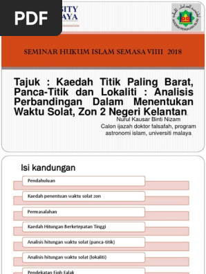 Zon Waktu Solat Pdf