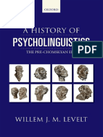 W J M Levelt - A History of Psycholinguistics - The Pre-Chomskyan Era (2013, Oxford University Press) PDF