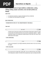 Lab 3 - Operations On Signals