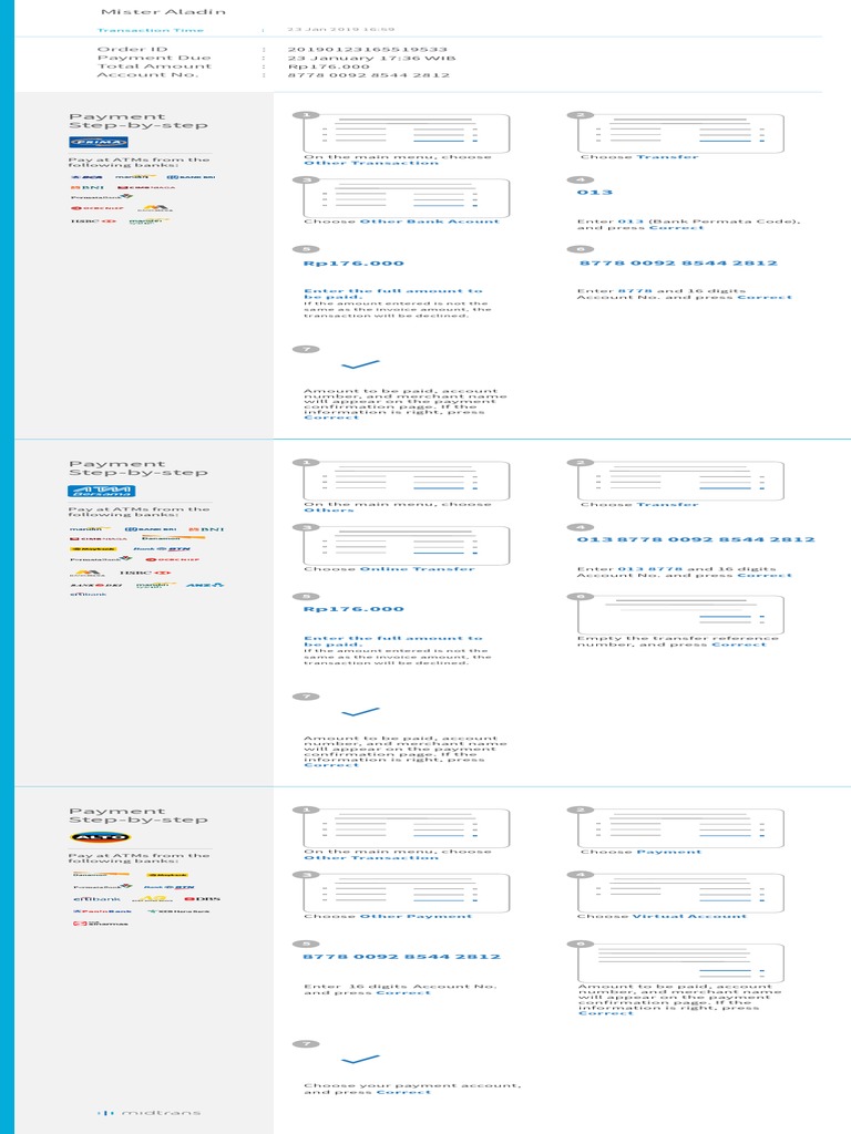 Step-by-Step Payment Instructions | PDF | Payments | Financial Transaction