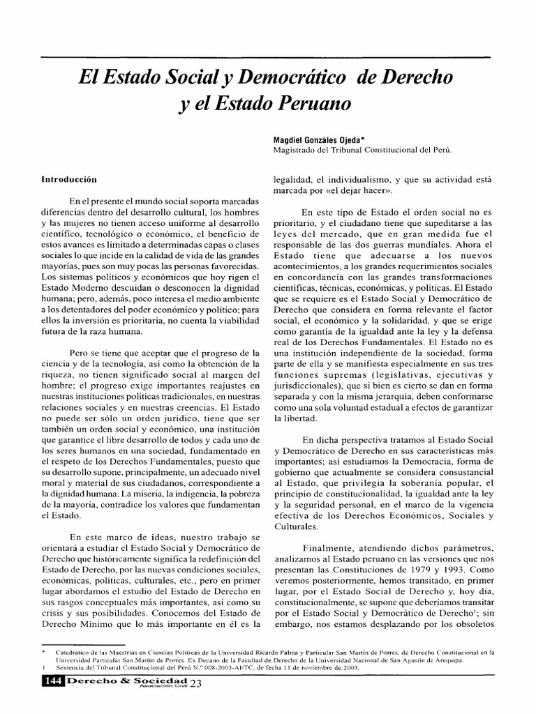 Estado Social y Democratico de Derecho | Descargar gratis PDF | Estado ...