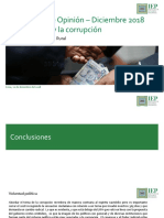 IEP, Informe OP Diciembre 2018 Los Peruanos y La Corrupción