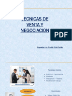 Taller de Tecnicas de Ventas y Negociacion 2018 - Freddy Ortiz