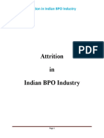 Attrition in The BPO Industry
