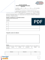 Acta validación proyecto prevención situacional FNSP 2015