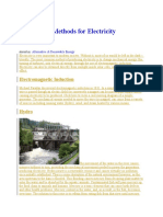 Sustainable Electricity Generation Methods