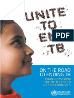unite to end TBC WHO