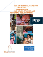 Pocket Book of Hospital Care For Obstetric Emergencies Including Major Trauma and Neonatal Resuscitation 2015 PDF