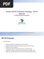 Fusion HCM Technical Trainng HCM Extracts