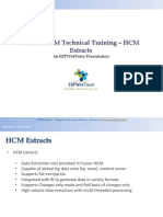 Fusion HCM Technical Trainng HCM Extracts