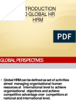 Introduction To Global HRM