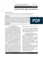 Design and Implementation of Schmitt Trigger Using Operational Amplifier