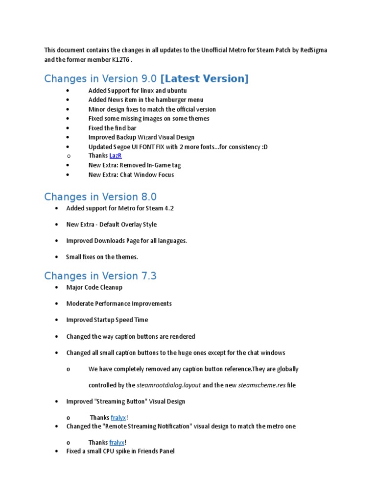 Steam Metro Patch Updates Log | PDF | Icon (Computing) | Computer ...
