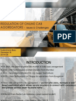 Regulation of Online Cab Aggregators