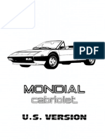 Mondial Cabriolet Owners Manual