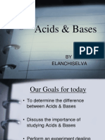 Acids & Bases: BY Elanchiselva