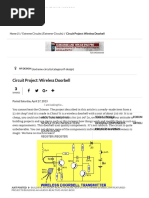 Circuit Project - Wireless Doorbell - EEWeb Community