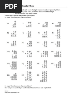 5th Math Enrichment Week 4 - Cryptarithms