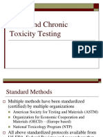 Acute & Chronic Toxicity Testing