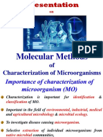 Molecular Methods: of Characterization of Microorganisms