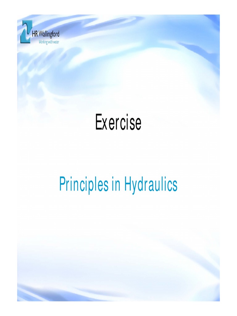 Exercise Hydraulics Principles PDF