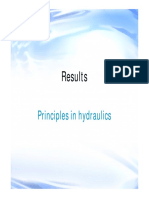 Results Hydraulics Principles