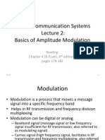 Communication System 2 (Basics of AM)