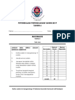 Contoh Kulit Depan Kertas 2 Ujian Pertengahan Tahun (Matematik)